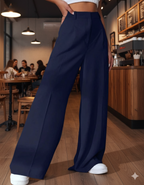 Women Smart High-Rise Easy Wash Pleated Trousers
