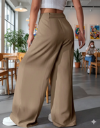 Women Smart High-Rise Easy Wash Pleated Trousers